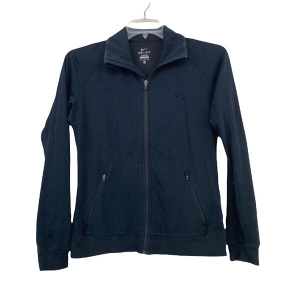 Nike Black Full Zip Sweatshirt Sz M Style 542267-010 - Picture 6 of 6